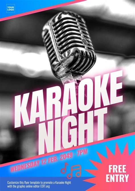 Editable Karaoke Night Flyer Templates