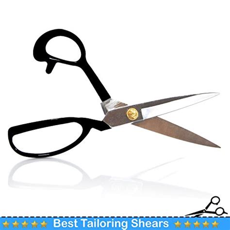 9" Stainless Steel Scissors with Classic Black Handle Ergonomic Comfort Grip Design, Sharpest ...