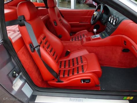 Rosso (Red) Interior 2002 Ferrari 575M Maranello Standard 575M ...