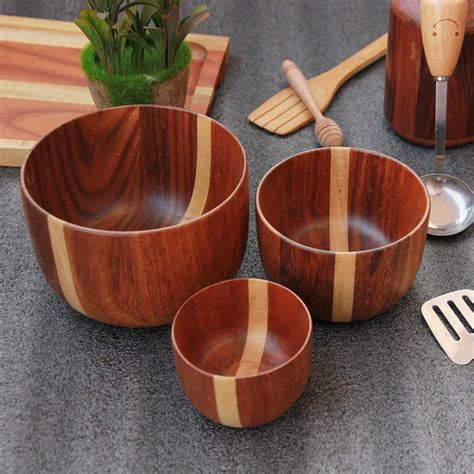 Wooden Bowls | Handmade Decorative Bowls For Serving Food | Soup bowls ...