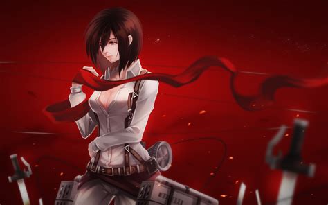 Mikasa, Attack on Titan, 4K, #87 Wallpaper PC Desktop