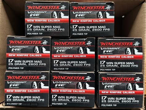 Winchester 17 WSM 25gr ammo 400rds