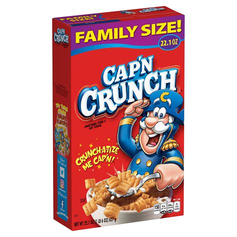 Buy Cap'n Crunch Cereal Original Family Size Box, 22.1 oz Online at desertcart South Africa