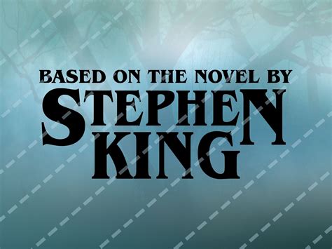 Based on the Novel by Stephen King SVG PNG Files Use With Cricut, Adobe Illustrator - Etsy