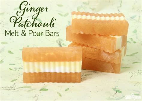 Ginger Patchouli Melt & Pour Bars Homemade Soap Recipes, Homemade Bath Products, Homemade Gifts ...