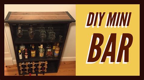 How To Build A Mini Bar DIY - YouTube