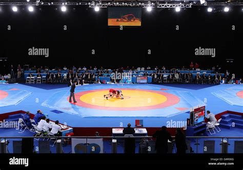 Olympics - Wrestling - London 2012 Test Event - Day Two - Excel Arena. A general view of the ...