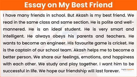 My Best Friend Essay in English | 100, 150, 200, 300, 500 Words