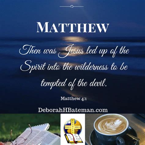 Daily Bible Reading "Jesus Tempted by the Devil" (Matthew 4:1-11 ...