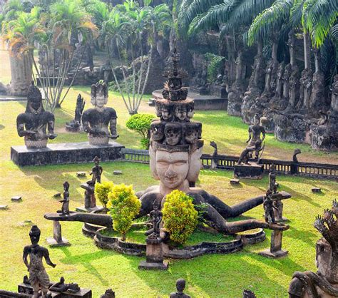 Wallpaper Mural Buddha Park in Vientiane, Laos | Muralunique