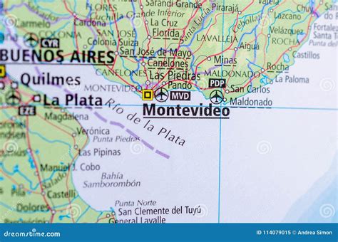 Map Of Montevideo Uruguay - Cities And Towns Map