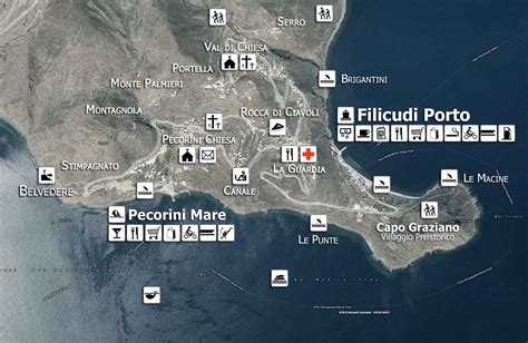 Maps of the island — Filicudi Villas for rent - Aeolian Islands - Sicily