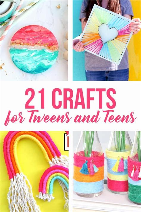 21 Crafts for Teens and Tweens | Tween crafts, Easy crafts for teens, Fun crafts for teens