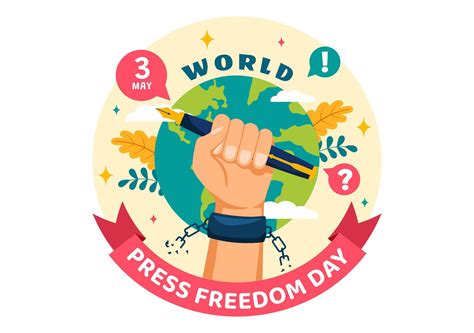 World Press Freedom Day Vector Illustration on May 3 with News Microphones and Newspaper to ...