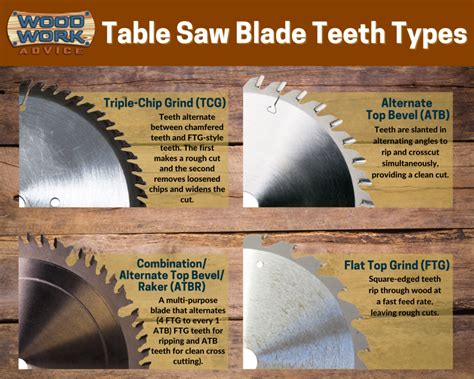 Top 6 Table Saw Blade Types – 2021 Ultimate Review – Woodwork Advice