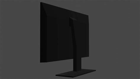 4K TV/Monitor (Black) - Free 3D Model by Tyuris99