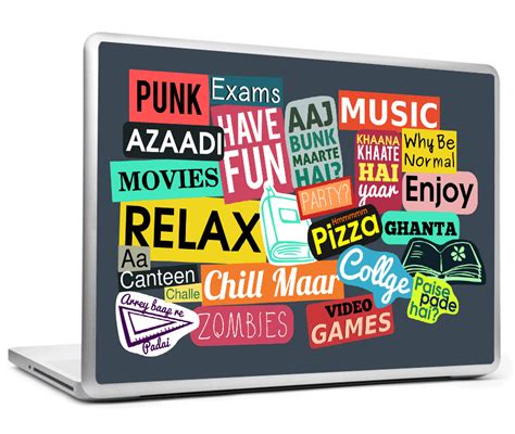 Personalized Laptop Skins | College Life Laptop Skin – PosterGully