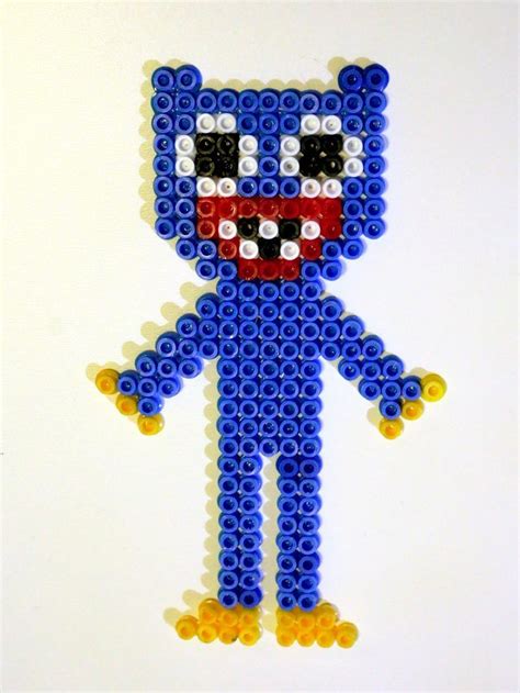 Huggy Wuggy | Perler bead art, Perler beads designs, Bead art