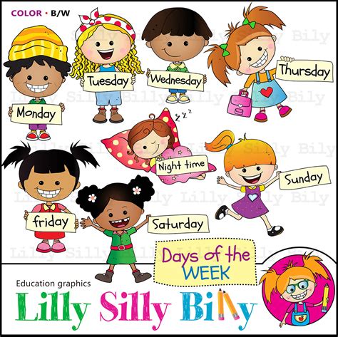 Days Of The Week Clipart