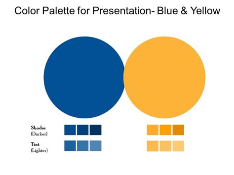 Color Palette For Presentation Blue And Yellow | PowerPoint Slide Clipart | Example of Great PPT ...