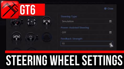 Gran Turismo 6:My Steering Wheel Settings! - YouTube