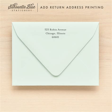 Envelope Return Address Printing | Etsy