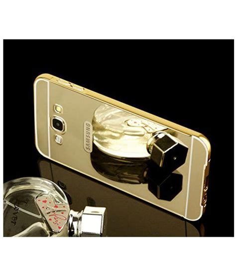 Samsung Galaxy E7 Mirror Back Covers KolorFish - Golden - Plain Back Covers Online at Low Prices ...