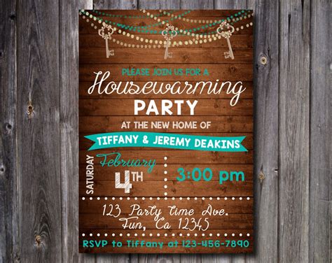 New Home HOUSEWARMING Party Invitation Personalized Any