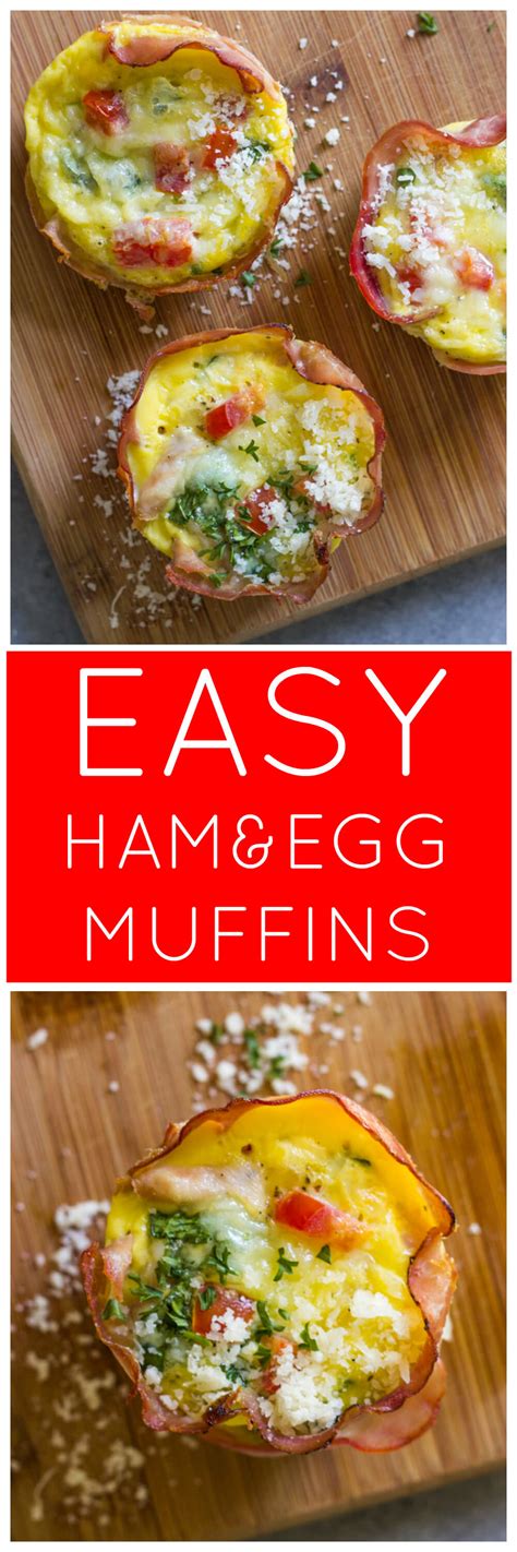 Easy Ham and Egg Muffins - Little Broken