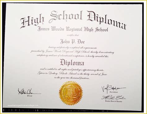 Free Fake High School Diploma Templates Of Fake High School Diplomas & Certificates ...