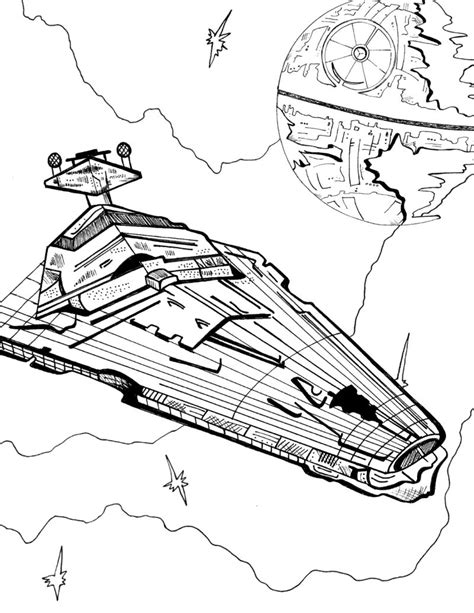 Imperial Star Destroyer Coloring Pages