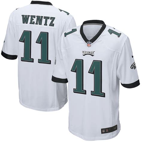 Nike Carson Wentz Philadelphia Eagles Youth White Game Jersey