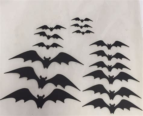 Bat Crazy * Three Sets * Thirty Bats Total * Black Cardstock — The Die Cut Shop