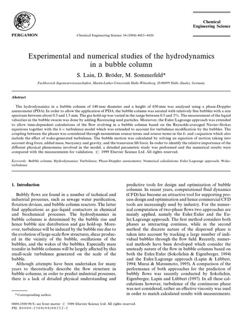 Experimental - Bubble Column | PDF | Fluid Dynamics | Turbulence