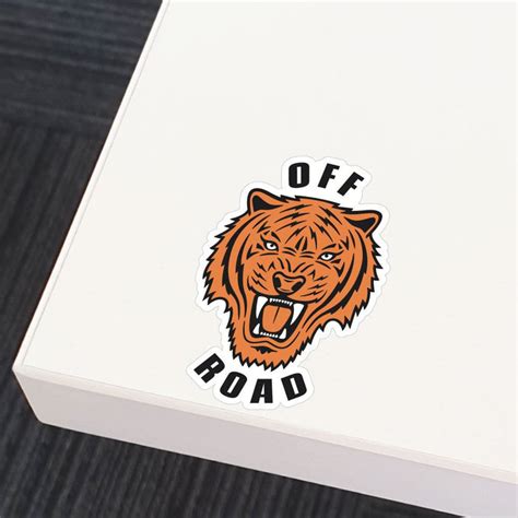 Off Road Tiger Sticker Decal | Animal Stickers - Sticker Collective