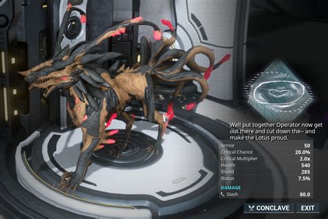 Vasca virus on Panzer Vulpaphyla results in reduced damage - General - Warframe Forums