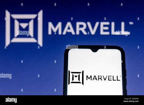 In this photo illustration the Marvell Technology Group logo is seen on ...