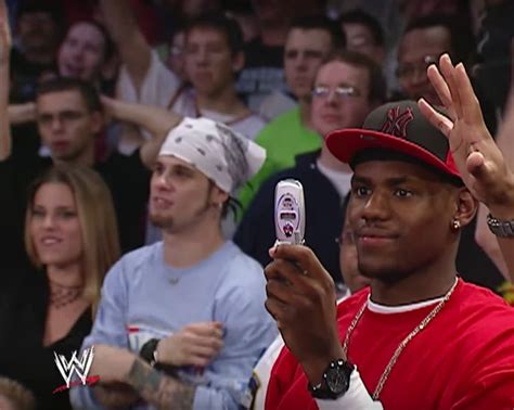 When LeBron James Attended WWE Raw With A Flip Phone In 2003 - Fadeaway World