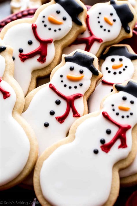 Snowman Sugar Cookies - Sally's Baking Addiction