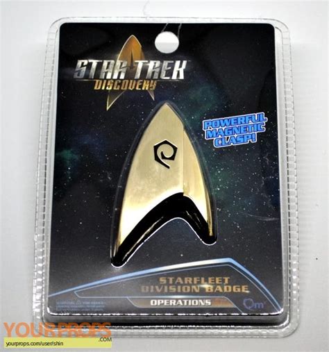 star trek Discovery Insignia Badge - Operations replica movie prop