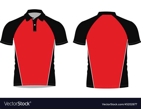 Polo shirt mock up templates Royalty Free Vector Image