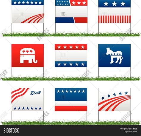 Campaign Yard Signs Vector & Photo | Bigstock