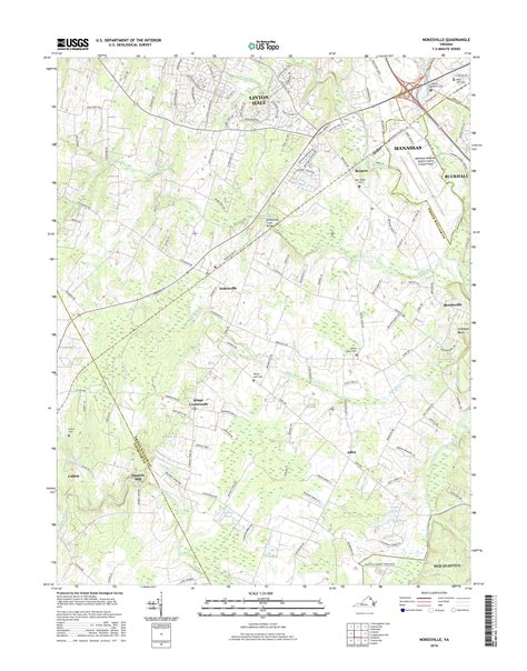 MyTopo Nokesville, Virginia USGS Quad Topo Map