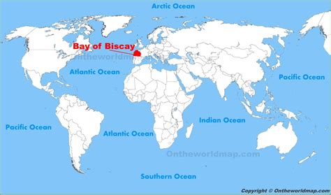 Bay of Biscay location on the World Map - Ontheworldmap.com