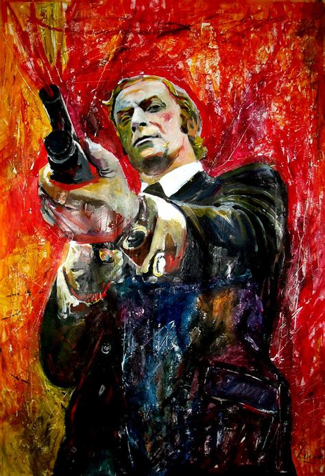 Michael Caine - Get Carter Painting by Marcelo Neira - Pixels