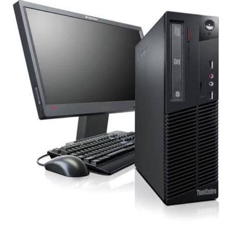 Lenovo Core i3 desktop pc, Hard Drive Capacity: 500GB, Screen Size: 17 ...