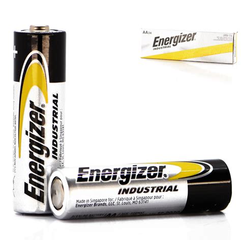 Energizer Industrial AA 1.5V Alkaline Battery EN91 - 24 Pack ...