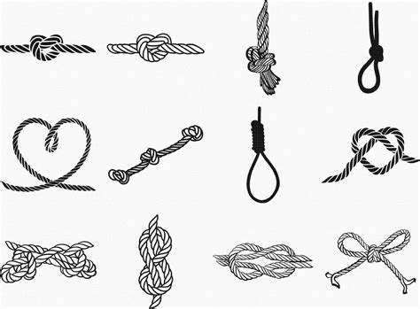 Rope knot svg eps png dxf clipart for cricut and | Etsy in 2020 | Svg ...