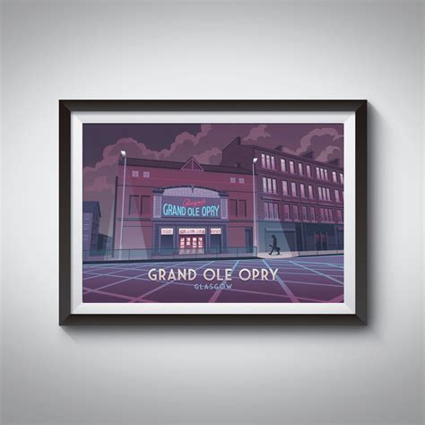 Grand Ole Opry Glasgow Travel Poster | Bucket List Prints | Reviews on ...