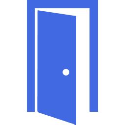 Royal blue door 9 icon - Free royal blue door icons